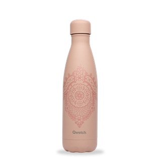 Qwetch Bouteille isotherme inox albertine vieux rose 500ml - 10190